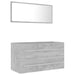 Set mobilier de baie, 2 piese, gri beton, PAL - WALTI WALTI