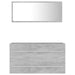 Set mobilier de baie, 2 piese, gri beton, PAL - WALTI WALTI