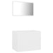 Set mobilier de baie, 2 piese, alb, PAL - WALTI WALTI
