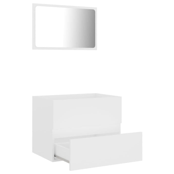 Set mobilier de baie, 2 piese, alb, PAL - WALTI WALTI