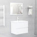 Set mobilier de baie, 2 piese, alb, PAL - WALTI WALTI