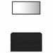 Set mobilier de baie, 2 piese, negru, PAL - WALTI WALTI