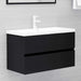 Set mobilier de baie, 2 piese, negru, PAL - WALTI WALTI