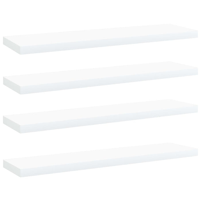 Plăci bibliotecă, 4 buc., alb, 40 x 10 x 1,5 cm, PAL - WALTI WALTI