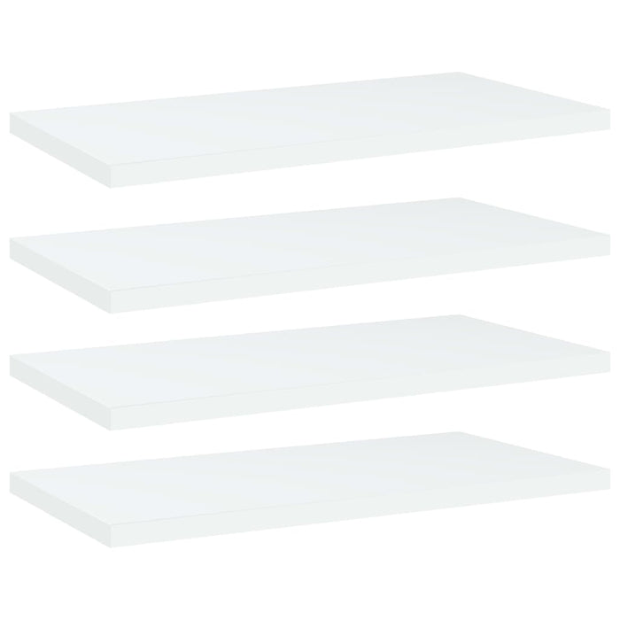 Plăci bibliotecă, 4 buc., alb, 40 x 20 x 1,5 cm, PAL - WALTI WALTI