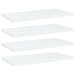 Plăci bibliotecă, 4 buc., alb, 40 x 20 x 1,5 cm, PAL - WALTI WALTI