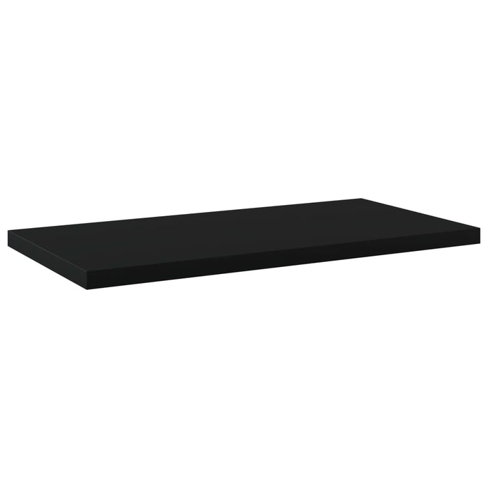 Plăci bibliotecă, 4 buc., negru, 40 x 20 x 1,5 cm, PAL WALTI
