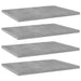 Plăci bibliotecă, gri beton, 4 buc, 40 x 30 x 1,5 cm, PAL - WALTI WALTI