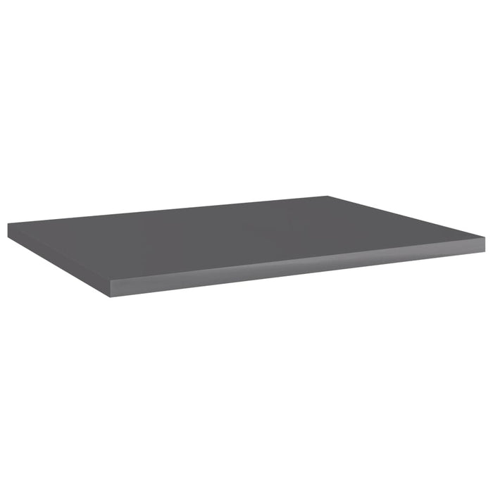 Plăci bibliotecă, gri extralucios, 4 buc, 40 x 30 x 1,5 cm, PAL - WALTI WALTI