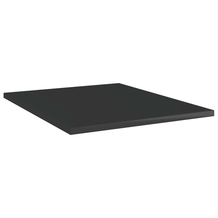 Plăci bibliotecă, 8 buc. negru extralucios 40 x 50 x 1,5 cm PAL WALTI