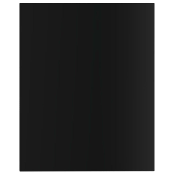 Plăci bibliotecă, 8 buc. negru extralucios 40 x 50 x 1,5 cm PAL WALTI