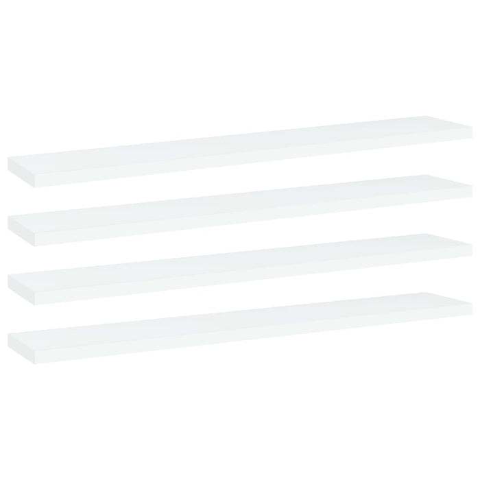 Plăci bibliotecă, 4 buc., alb, 60 x 10 x 1,5 cm, PAL - WALTI WALTI