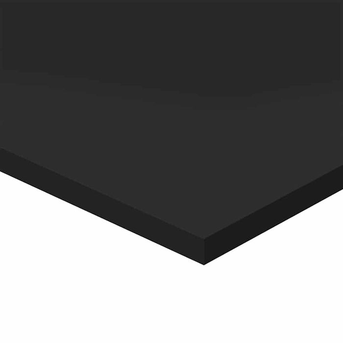 Plăci bibliotecă, 4 buc. negru extralucios 60 x 40 x 1,5 cm PAL WALTI