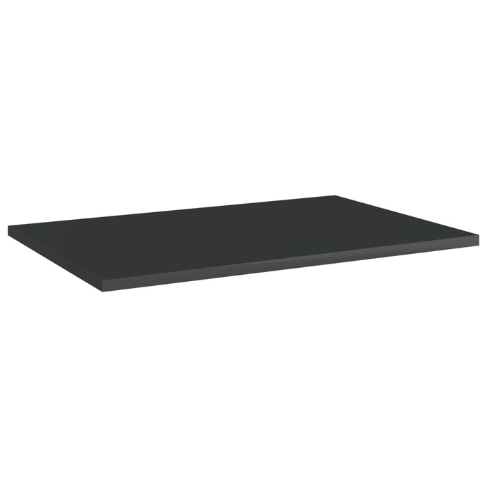 Plăci bibliotecă, 8 buc. negru extralucios 60 x 40 x 1,5 cm PAL - WALTI WALTI