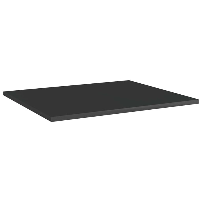 Plăci bibliotecă, 8 buc. negru extralucios 60 x 50 x 1,5 cm PAL WALTI