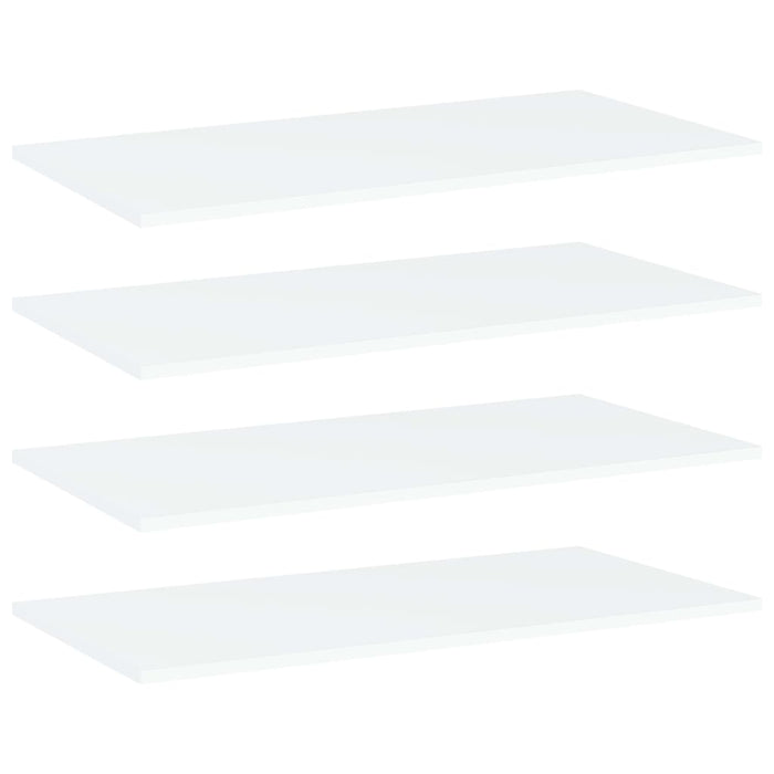 Plăci bibliotecă, 4 buc., alb, 80 x 40 x 1,5 cm, PAL - WALTI WALTI