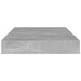 Plăci bibliotecă, 4 buc., gri beton, 100 x 10 x 1,5 cm, PAL - WALTI WALTI