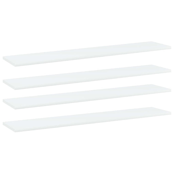 Plăci bibliotecă, 4 buc., alb, 100 x 20 x 1,5 cm, PAL - WALTI WALTI