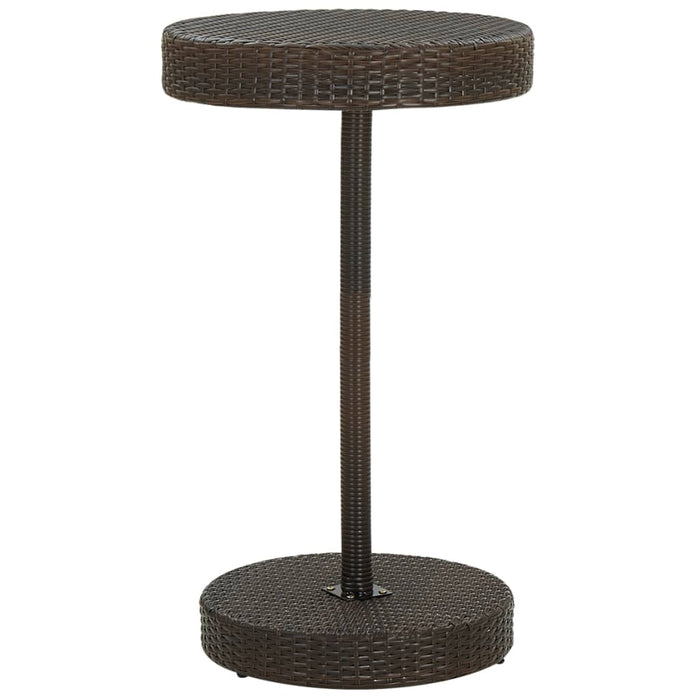 Set mobilier bar de grădină, cu perne, 3 piese, maro, poliratan - WALTI WALTI