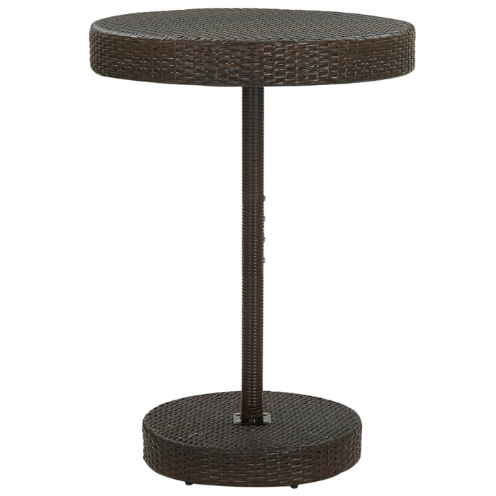 Set mobilier bar de grădină cu perne, 5 piese, maro, poliratan WALTI