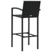Set bar exterior cu cotieră, 5 piese, negru, poliratan - WALTI WALTI