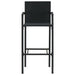 Set bar exterior cu cotieră, 5 piese, negru, poliratan - WALTI WALTI