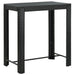 Set bar exterior cu cotieră, 5 piese, negru, poliratan - WALTI WALTI