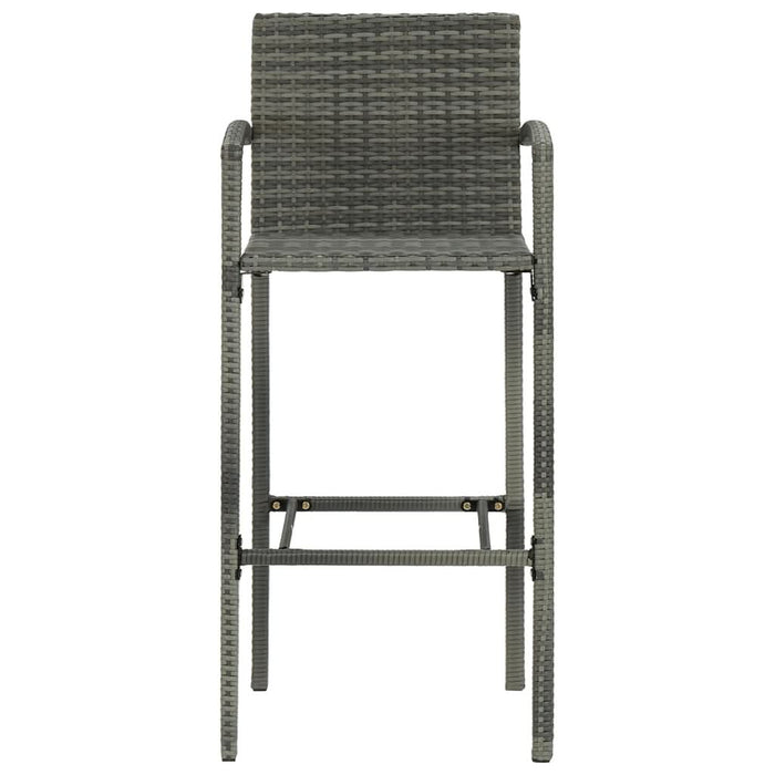 Set bar exterior cu cotieră, 5 piese, gri, poliratan - WALTI WALTI