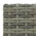 Set bar exterior cu cotieră, 5 piese, gri, poliratan - WALTI WALTI