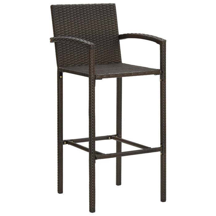 Set mobilier bar de grădină, 5 piese, maro, poliratan - WALTI WALTI