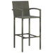 Set mobilier bar de grădină, 5 piese, gri, poliratan - WALTI WALTI