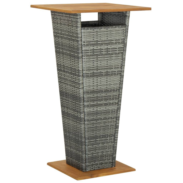 Set mobilier bar de grădină cu perne, 5 piese, gri, poliratan - WALTI WALTI