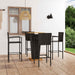 Set mobilier bar de gradină, 5 piese, negru - WALTI WALTI