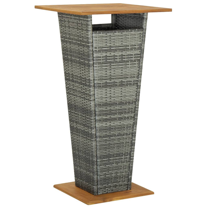 Set mobilier bar de grădină, 5 piese, gri WALTI
