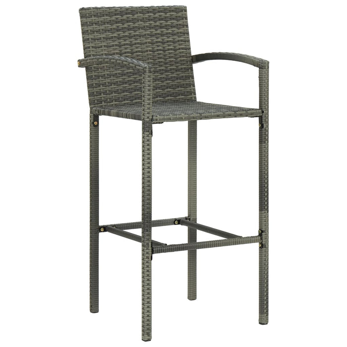Set mobilier bar de grădină, 5 piese, gri WALTI
