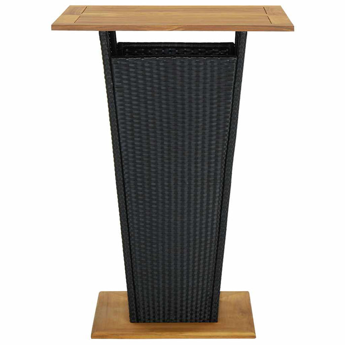 Set mobilier bar de grădină, 5 piese, negru - WALTI WALTI