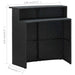 Set mobilier bar de grădină cu perne, 4 piese, negru - WALTI WALTI