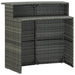 Set mobilier bar de grădină cu perne, 4 piese, gri - WALTI WALTI