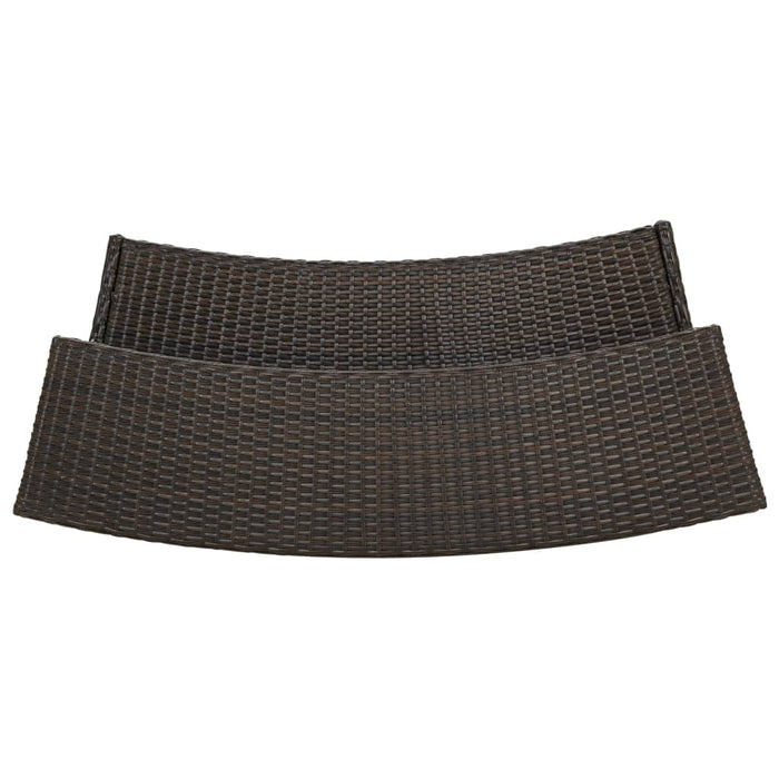 Set mobilier bar de grădină cu perne, 5 piese, maro WALTI