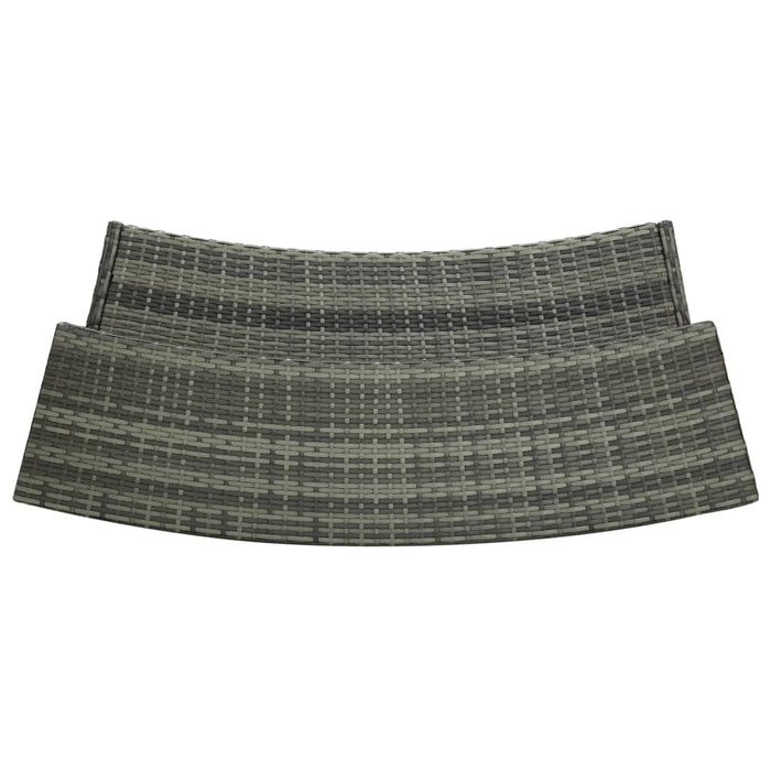 Set mobilier de bar de grădină cu perne, 5 piese, gri WALTI
