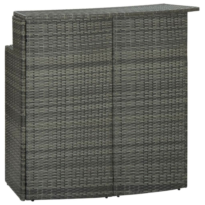 Set mobilier de bar de grădină, 3 piese, gri - WALTI WALTI