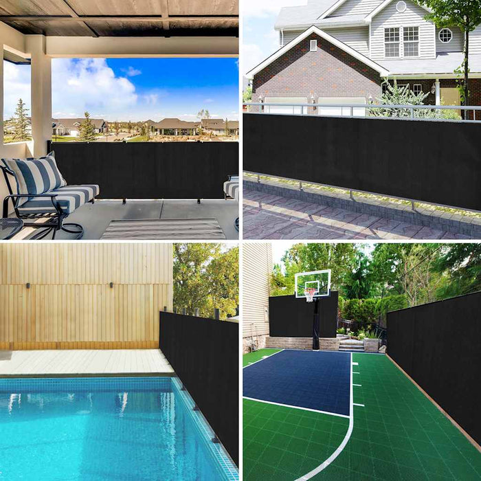 Plasă protecție intimitate, antracit, 1,5x10 m, HDPE, 75 g/m² - WALTI WALTI