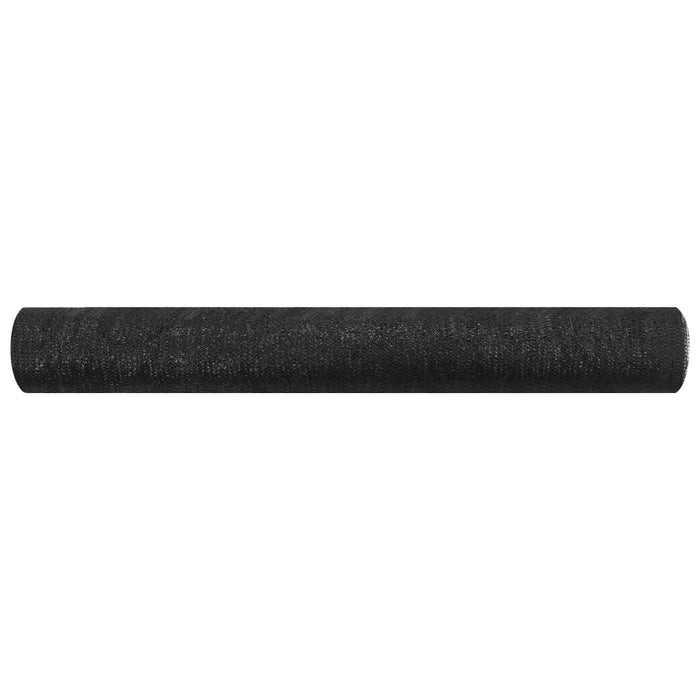 Plasă protecție intimitate, negru, 1,2x10 m, HDPE, 75 g/m² WALTI
