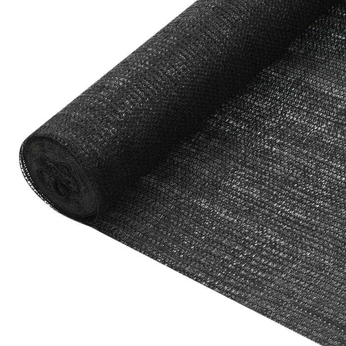 Plasă protecție intimitate, negru, 2x50 m, HDPE, 75 g/m² - WALTI WALTI