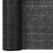 Plasă protecție intimitate, negru, 3,6x50 m, HDPE, 75 g/m² - WALTI WALTI