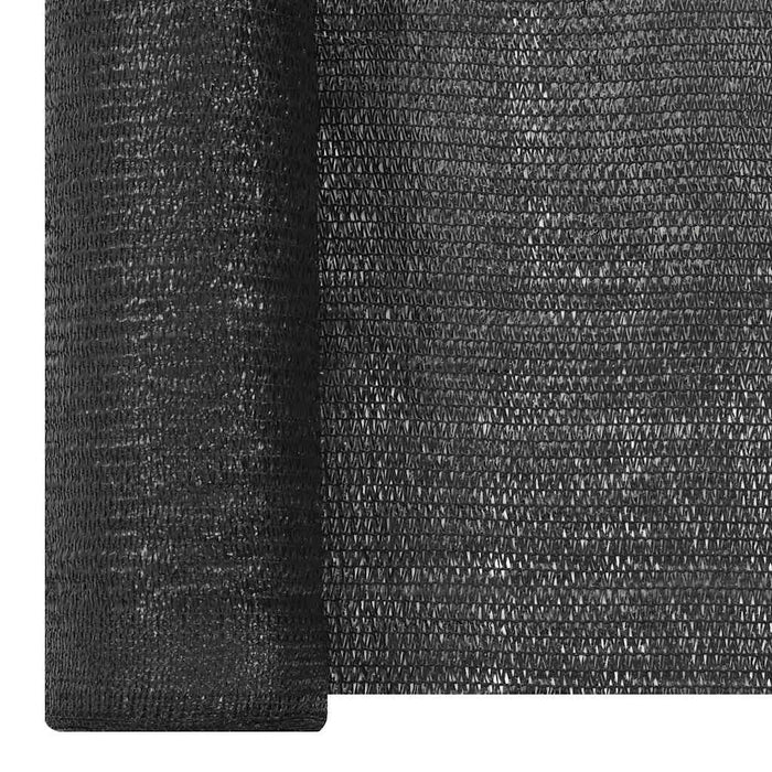 Plasă protecție intimitate, negru, 1,5x25 m, HDPE, 150 g/m² WALTI