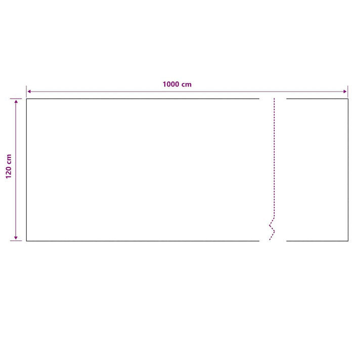 Plasă protecție intimitate, negru, 1,2x10 m, HDPE, 195 g/m² - WALTI WALTI