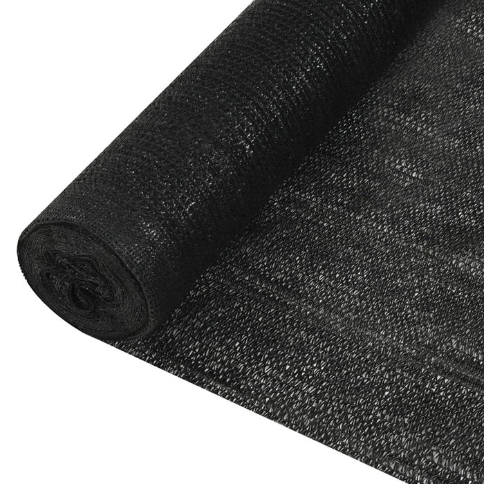 Plasă pentru intimitate, negru, 2x25 m, HDPE, 195 g/m² - WALTI WALTI