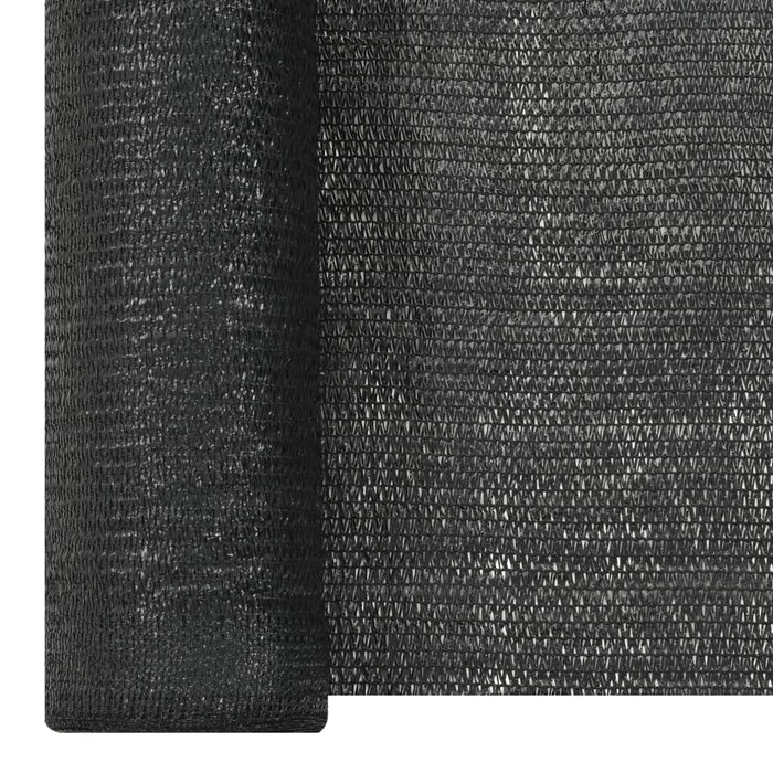 Plasă pentru intimitate, negru, 2x25 m, HDPE, 195 g/m² - WALTI WALTI