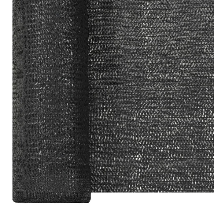 Plasă protecție intimitate, negru, 2x50 m, HDPE, 195 g/m² WALTI